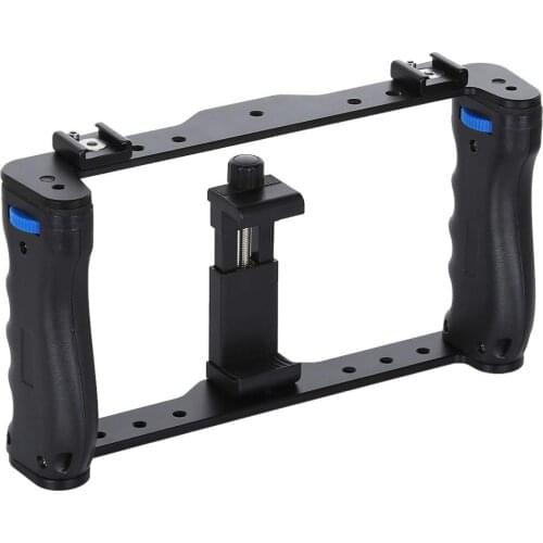 Smartphone Cage Video Rig Handle Stabilizer Bracket Camera Rig Case