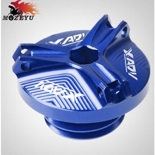 For Honda XADV750 XADV X-ADV 750 2017-2018M20*2.5 Aluminum Motorcycle Accessories Engine Moto Oil Cup Fuel Filler Tank Cap Cover