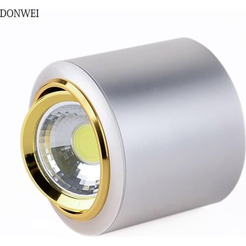 DONWEI LED Ceiling Lamp High brightness Spot Light Downlight Surface Mounted Adjustable Rotating indoor wall Light 3W 5W 7W 10W
