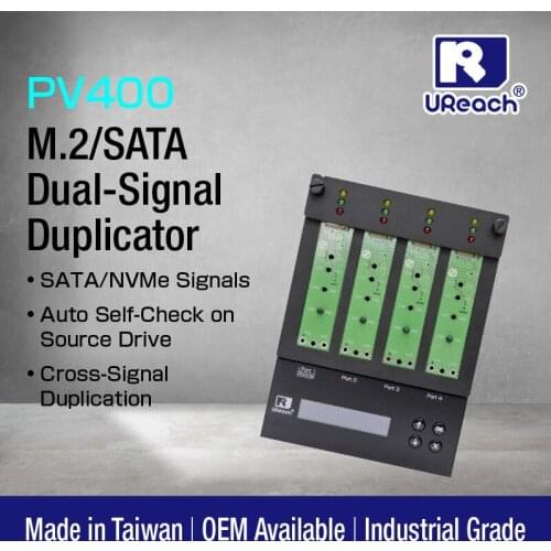 M2 NVMe SSD Duplicator U-Reach PV400 SATA NVMe Cross-Signal Duplication M2 SSD Copier