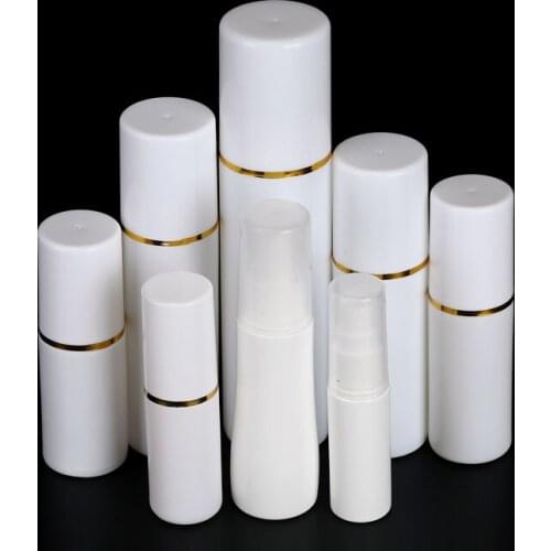 60ML/100ML Spray Pump Bottle Small PE Empty White Plastic Medical Oral Liquid Refillable Fine Mist Atomizer Cosmetic Container