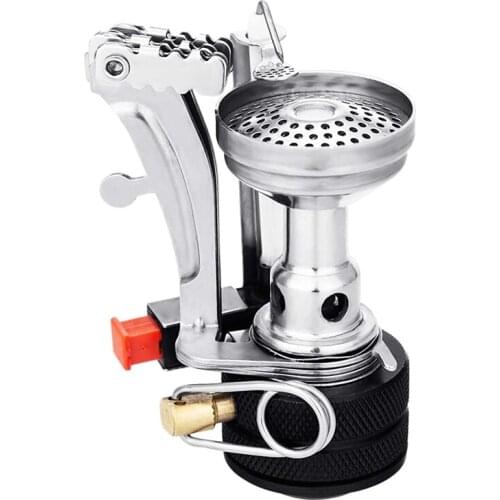 Mini Gas Stove Super Lightweight Camping Stove Outdoor Cooking Burner Folding Camping Gas Stove with Refill Adapter