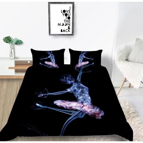 Ballet Dancer Bedding Set Creative Elegant Romantic Fantasy Duvet Cover For Girl Queen King Twin Full Single Double Bed Set