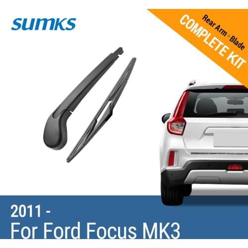SUMKS Rear Wiper & Arm for Ford Focus MK3 2011 2012 2013 2014 2015 2016 2017