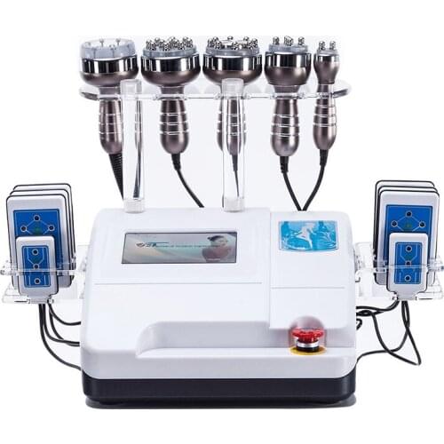 Hot Selling Portable 6 in 1 40k Cavitation Weight Loss Lipolaser Machine Body Shaping Cellulite Removal Slimming Skin Machine