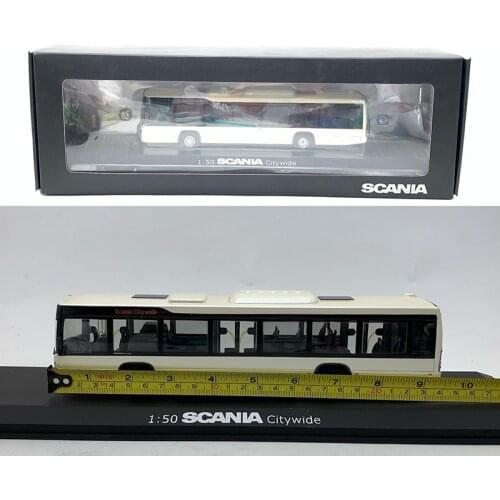 Diecast 1:50 Scania Bus Alloy Car Model Metal Collection Souvenir Decoration Ornaments Display Vehicle Toy Gift Length 25cm