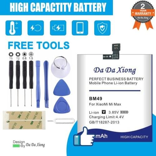 100% New High quality 6250mAh BM49 Battery for Xiaomi Mi Max Replacement mobile phone battery