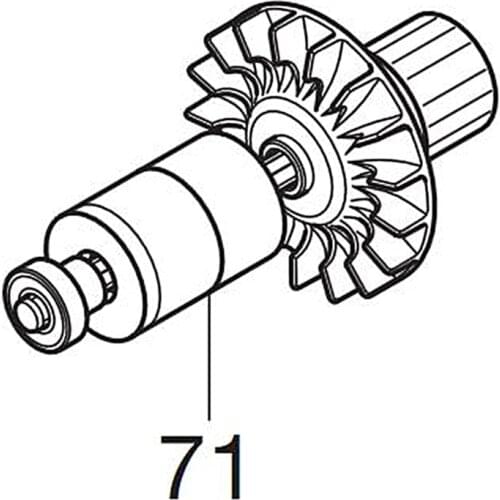 Genuine Armature For Makita 619254-4 UX360D DUR361U DUR362L BUR360 BUX360 BC231UD BC300LD BBC231U BC231UDWBE BC300LDWBE