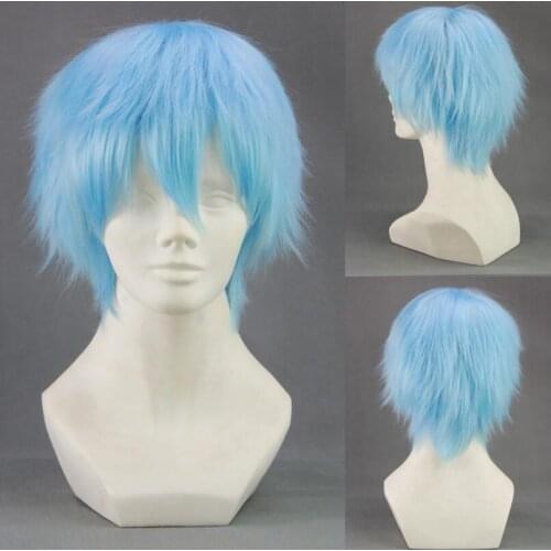 Kuroko no Basuke Seirin Kuroko Tetsuya Wig osplay Costume Kurokos Basketball Short Hair Halloween Party Wigs+Hairnet