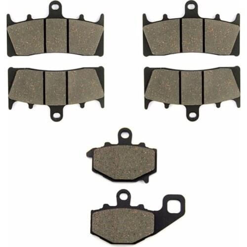 SOMMET Motorcycle Front + Rear Brake Pads Disks for Kawasaki ZZR 600 (ZX 600 J4/J6F-J8F) (05-08) ZZR600 ZX600 LT188-188-192