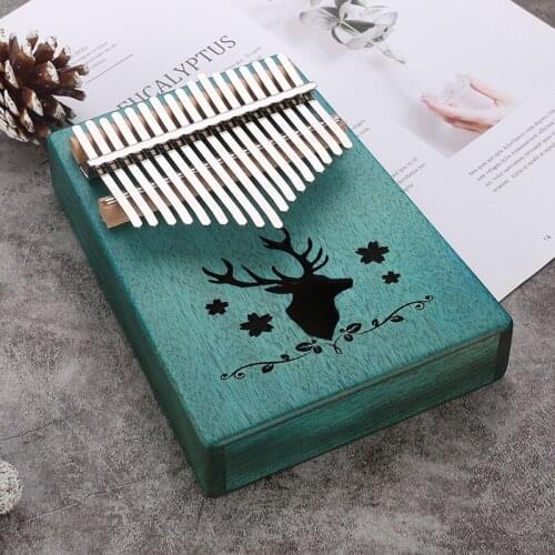 17 Keys Kalimba Thumb Piano High Quality Wood Mahogany Body Musical Instruments With Learning Book Tuning Hammer Kalimba Piano