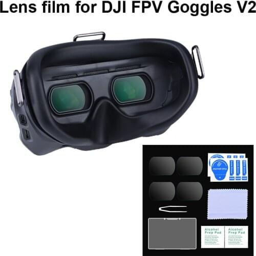 Tempered Glass Lens Film for DJI FPV Goggles V2 HD Film Anti-scratch Dust-proof Protector for DJI FPV Combo Drone Accesories