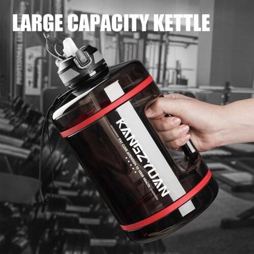 Super Large Capacity Portable Water Bottle 2200ml Fitness Exercise Mountain Bike Riding Outdoor Plastic Water Bottle