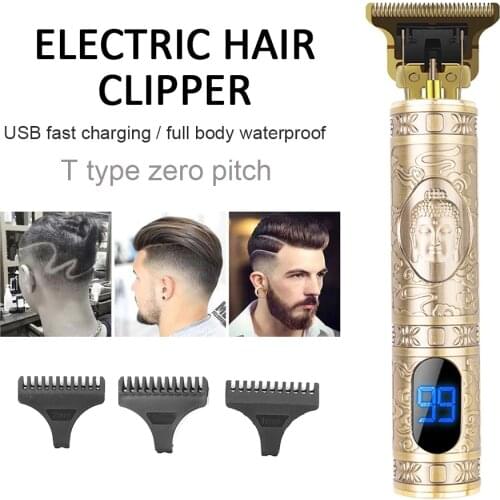 Professional Electric Hair Clipper LCD Digital Cutting haircut Beard trimmer Hairdresser Barber Men Hair Trimmer Blade Machine
