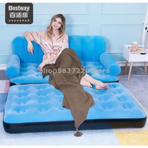 Best Way Lazy Sofa Double Bedroom Small Family Inflatable Tatami Family Living Room Simple Folding Sofa