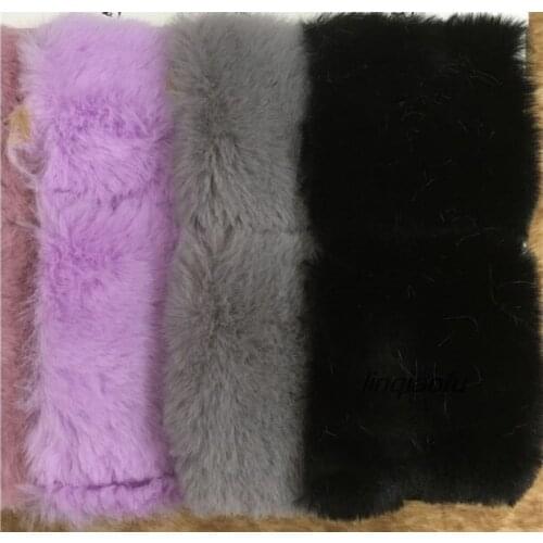 Matte rabbit fur cut fabricRex rabbit fur stencil vertical stripe imitation rabbit fur fabric 160*90cm (one yard)