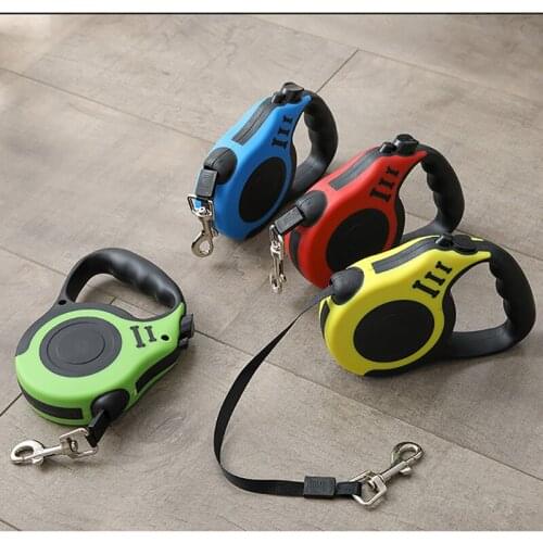 Retractable Pet Dog Accessories Supplies Leash with Anti-Slip Handle Light Weight Portative Products for Small Breeds Dogs Cats