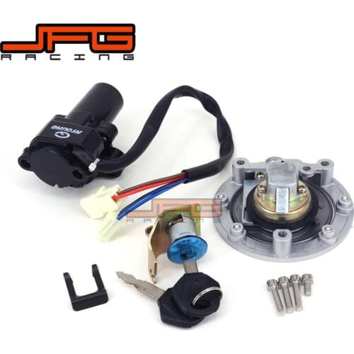Lockset Ignition Key Switch Fuel Gas Cap Lock Keys For Yamaha YZF R1 04-12 R6 06-11 FJR1300 01-10 FZ6 FZ6S FZ6N 04-10