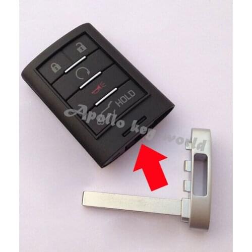 Emergency Spare Key for Cadillac SRX DTS CTS STS XTS Replacement Key Blank Car Key Blade For Cadillac