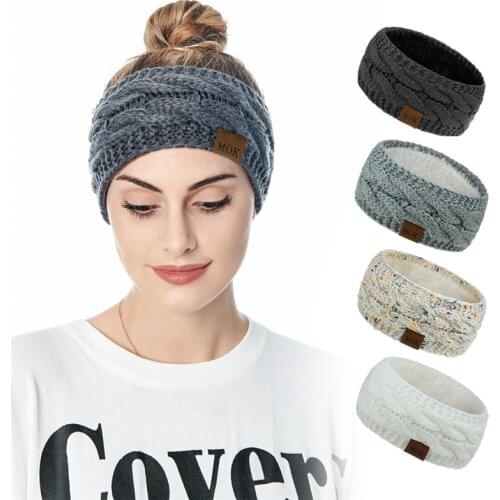 Winter Warmer Knitted Headband Women Fashion Crochet Turban Multicolor Wide Stretch Hairband Headwrap Hair Accessories
