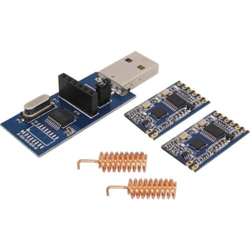 2PCS SV610-TTL-868 + Antenna 100mW 20dBm si4432 RF Module TTL Interface Wireless Transceiver SV610 with SW868-TH13 in 868MHz