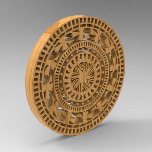 Bronze drum 3D model for cnc or 3D printers in STL file format