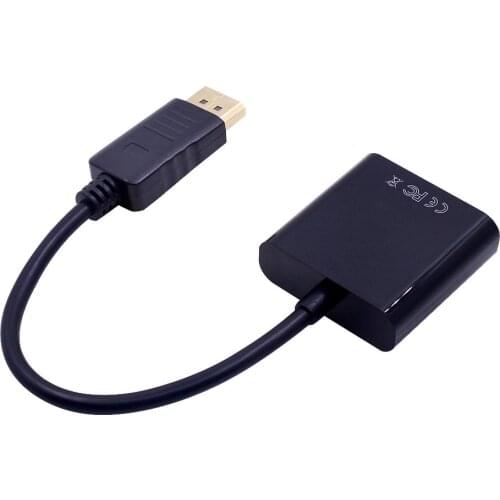 CHIPAL 100pcs DisplayPort Display Port DP Male to VGA Female Adapter Cable Converter for MacBook PC to HDTV Monitor Projector