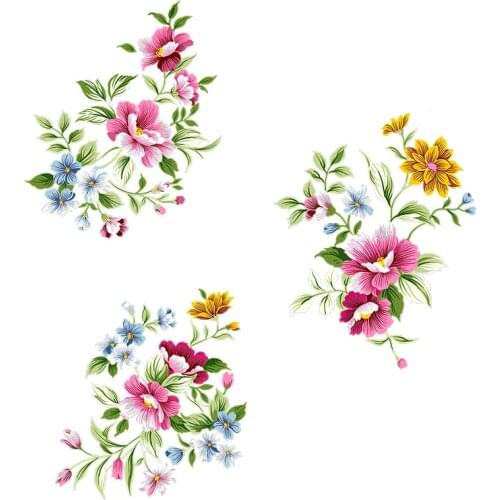 Three Ratels QCF11 Elegant flower bouquet sticker home decoration accessories Refrigerator label