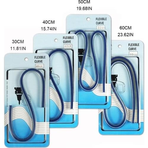 30cm Flexible Curve Ruler Bendable Measuring Tool for Engineering Drawing, Tailoring Sewing, Garment Design