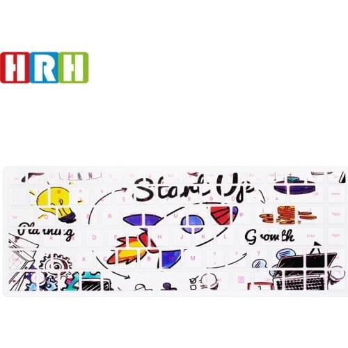 HRH Stylish Design Silicone Keyboard Covers Keypad Skin Protector Protective Film For HUAWEI matebook D series 15.6 inch PL-W09