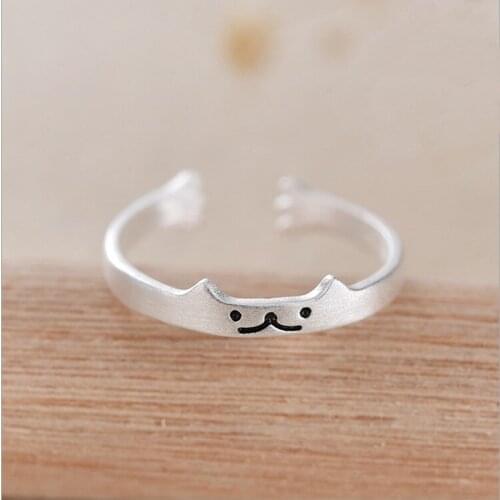 Summer Vintage Cat Rings For Women Boho Geometric Female Finger Rings Party Bohemian Jewelry Korean Gift
