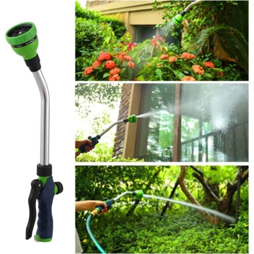 Water Gun Watering Wand Aluminum Alloy 8 Pattern Dog Plants Car Multifunctional Showering Hose Sprayer Ergonomic Lawn Irrigation