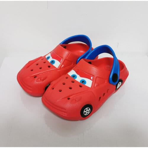 Kids Mules & Children Clogs Summer Baby Boys Girls Croc Sandals Flat Heel Cartoon Beach No-Slip Slippers Garden Car Sport Shoes