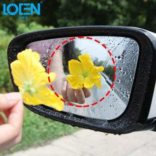 Rainproof Car Truck Rearview Mirror Stickers Film Transparent Anti-fog Waterproof PVC Window Clear Protection Universal 2Pcs/Set