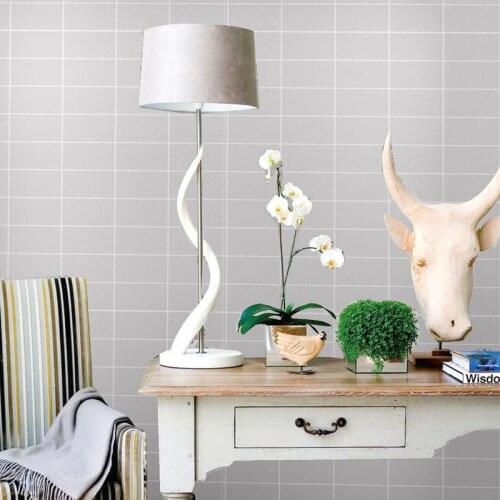 Nordic Lattice Wall papers home decor non woven geometric wallpaper roll for living room bedroom Wallls mural Contact Paper