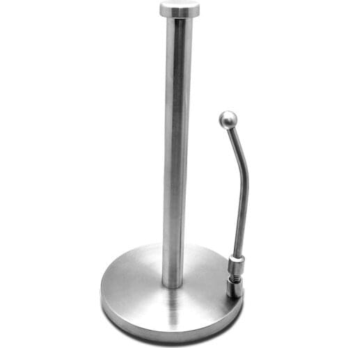 Dining Table Stainless Steel Paper Towel Shelf Kitchen Living Area toilet Paper Roll Vertical Standing support Hand Paper Holder