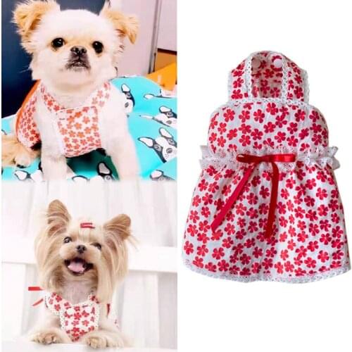 Chihuahua Dress Cat Puppy Small Dog Clothes Skirt Miniature Pinscher Yorkshire Pomeranian Poodle Bichon Dog Clothing Pet Costume