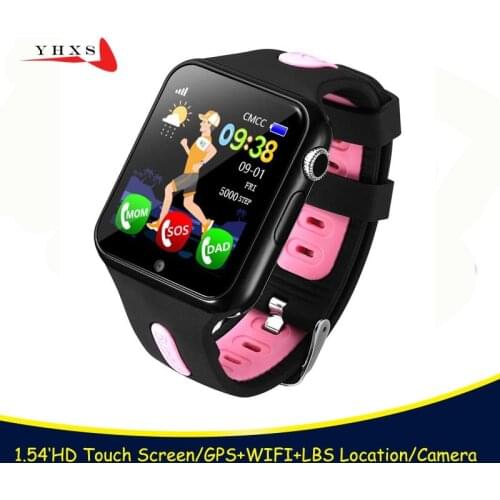 Remote HD Camera Smart Safe GPS LBS Tracker Location Finder SOS Call Anti-Lost Monitor V5K Watch Wristwatch for Kids Student