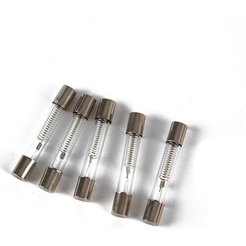 5pcs 5KV Special Microwave Oven Fuse 0.6-0.9A Glass Tube Fuse 700MA 0.6 0.65 0.7 0.75 0.8 0.85 0.9 A