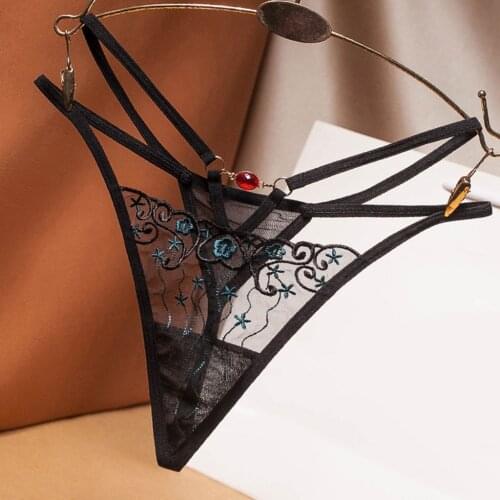 Sexy Crystal Thongs Womes Panties Transparent Sexy Lingerie Erotic G-String Underwear Low Waist Temptation Underpant Erotic