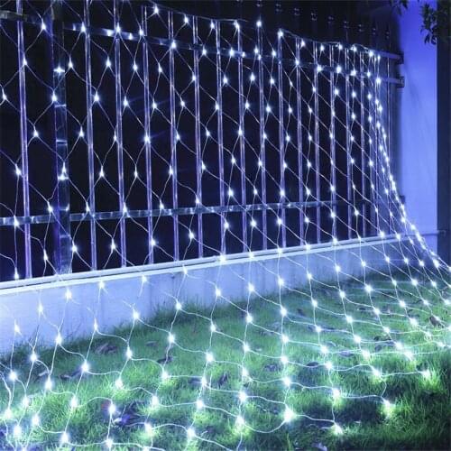 6×4M 864 LED Net Mesh String Light Christmas Net Fairy Light Garland Outdoor Garden Holiday Wedding Net Light
