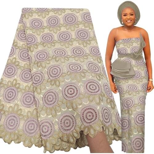 Fabricbob Cotton Swiss Voile Lace High Quality Nigerian Party Rhinestone Embroidery African Lace Fabric 2021