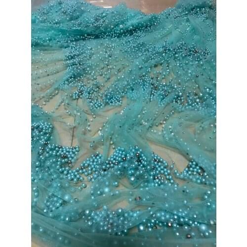 Unique SYJ-32412 French tulle embroidery lace fabric with sequins African net lace good looking