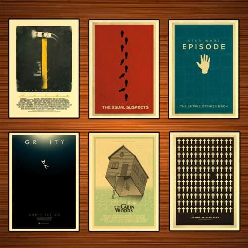 In The Cabin Woods Minimalist Movie Film Classic Paintings Decorative Vintage Poster Home Bar Decor