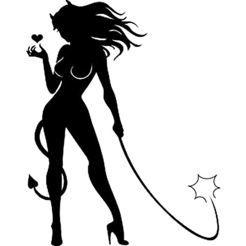 15*11.8cm SEXY GIRL CRACKING A WHIP vinyl car window decal bumper sticker Beauty Temptation Body Car Stickers Decals