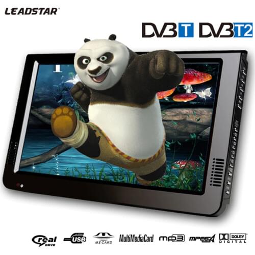 LEADSTAR 10.2"LCD DVB-T/T2 Digital/Analog Portable AC3 TV MP3 MP4 Player Support TF/USB/AV Port Can Be As Car Digital Television