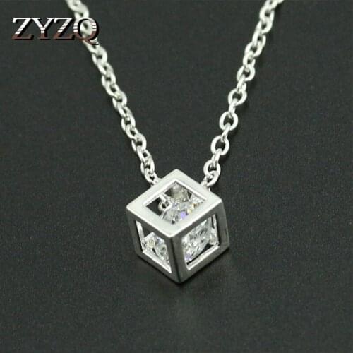 ZYZQ Trendy Magical Cubic Neclace For Women With Dazzling Cubic Zircon Stone Lucky New Years Gift For Women Wholesale Lots&Bulk