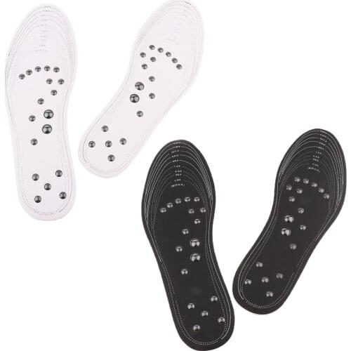 1 Pair Memory Foam Unisex Insoles Pad Massage Shoe Inserts Cushion Comfortable, Foot Care, Black/White