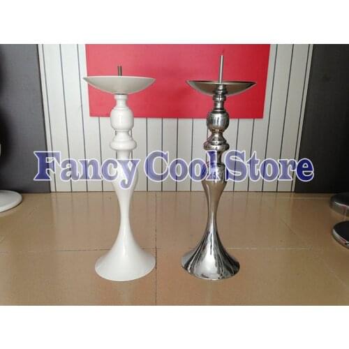 10pcs/lot 52cm height Wedding Candlestick Flower Shelf Gold Table Stand for Wedding Centerpiece Decoration flower stand