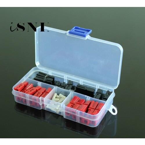 20Pairs 30A PP30 Box Packing Power Connector Plug Red Black Solar Panel 40pcs Contacts For Solar Caravan Boat